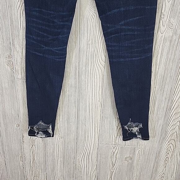 American Eagle Hi-Rise Jegging JeansDistressed Dark Wash Women's 4 - Picture 6 of 14